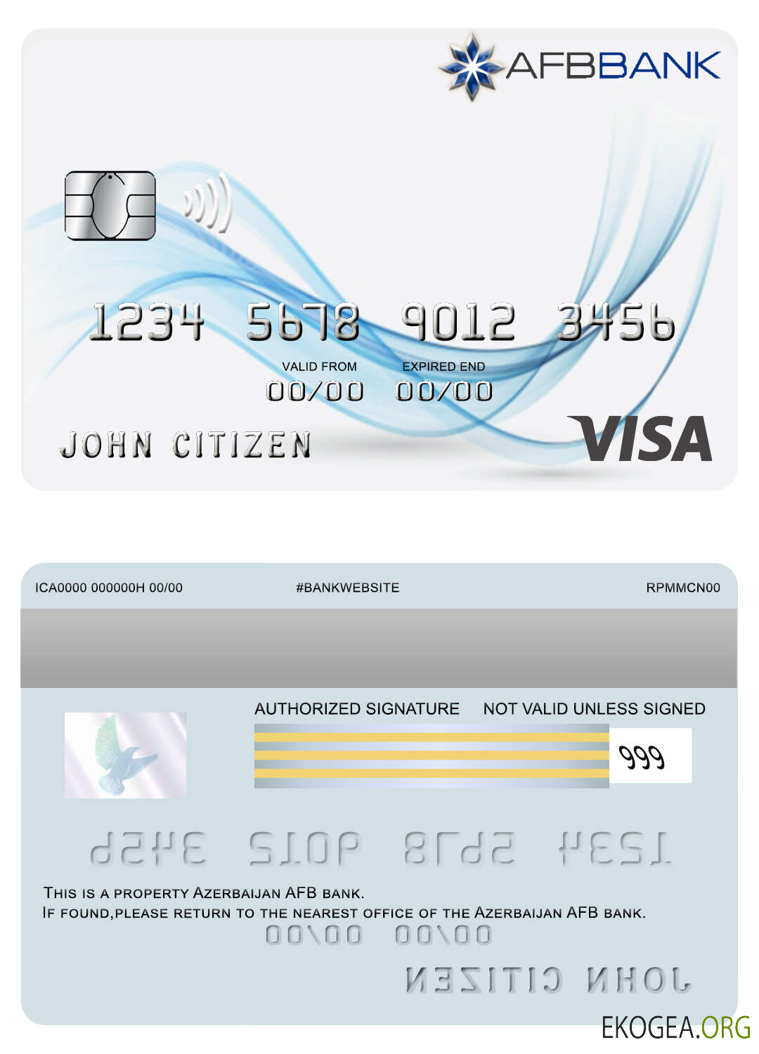 Carte visa bancaire AFB d'Azerbaïdjan